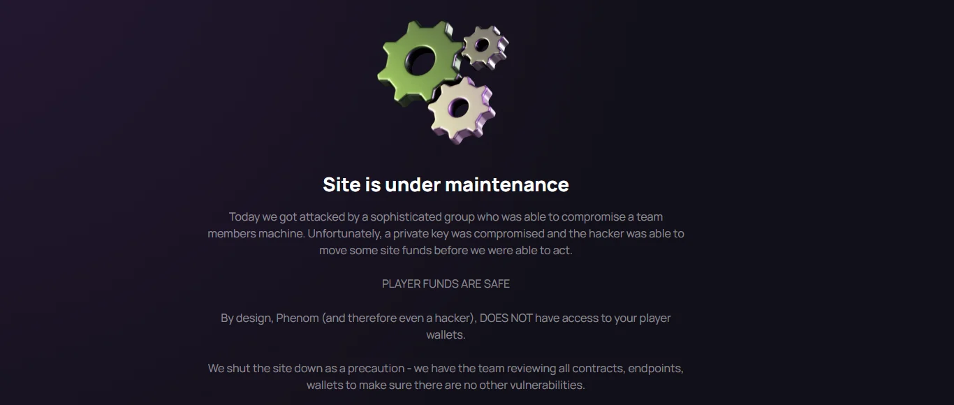 Phenom Poker’s Devs Got Phished for $94K, But Player Stacks Survive