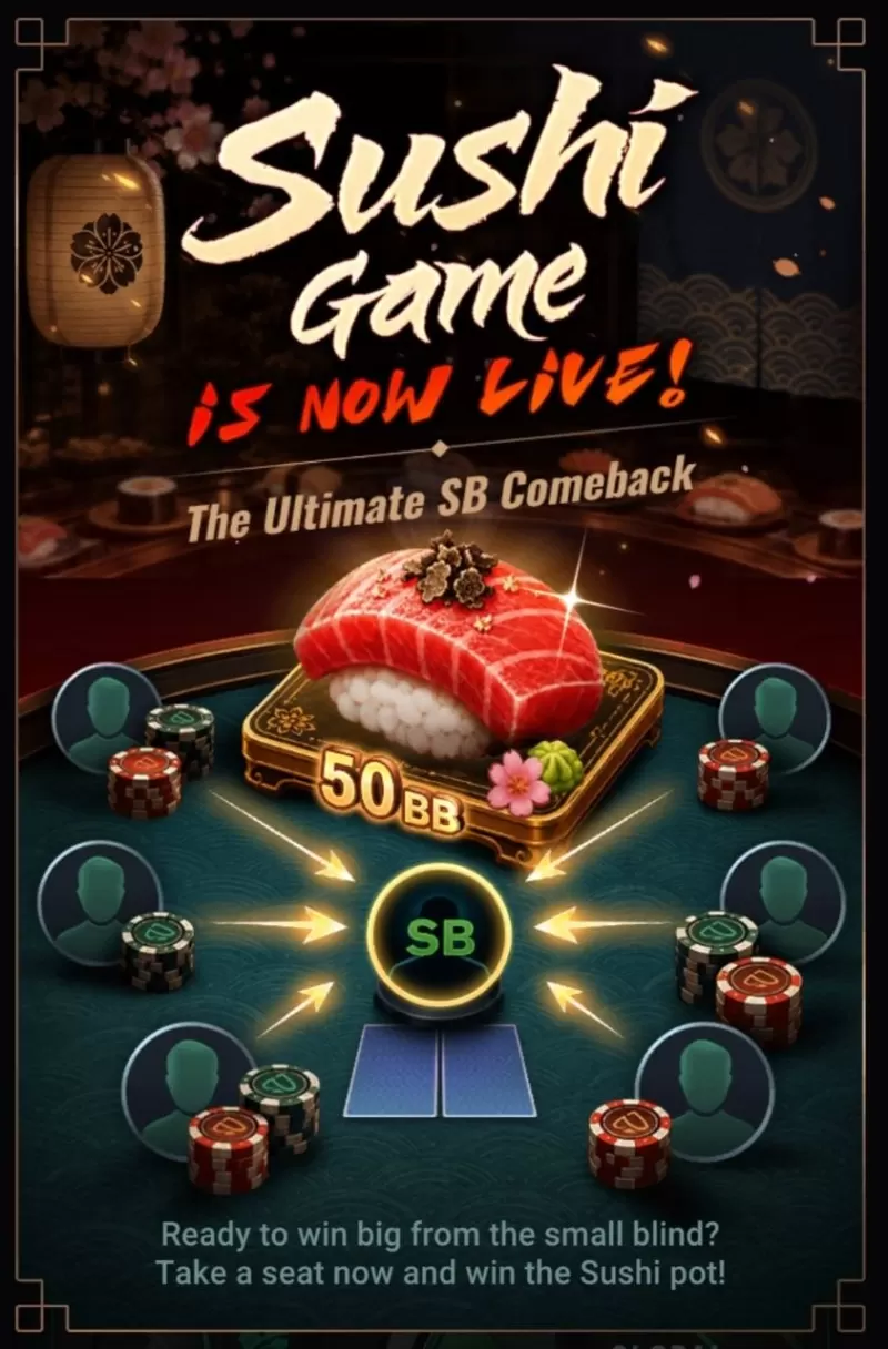 PPPoker Adds the Sushi Game and Opens a Wishing Wall
