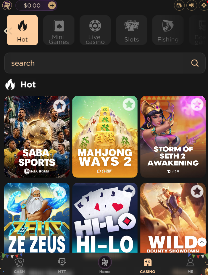 QQPK has a casino